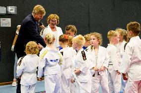 King Willem-Alexander Visits Oude Pekela - Netherlands