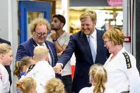 King Willem-Alexander Visits Oude Pekela - Netherlands