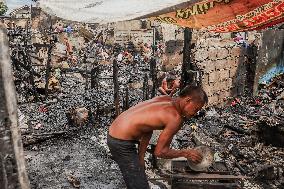 Aftermath a Fire at A Slum Area - Philippines