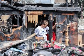 Aftermath a Fire at A Slum Area - Philippines