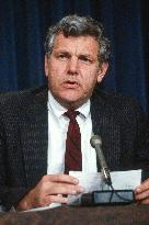 Bennett Leads a Press Conference in Washington, DC
