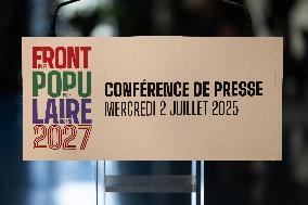 Press conference on a joint candidacy by left parties for the 2027 presidential election - Bagneux RL