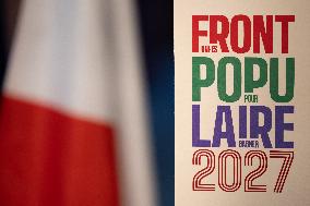 Press conference on a joint candidacy by left parties for the 2027 presidential election - Bagneux RL