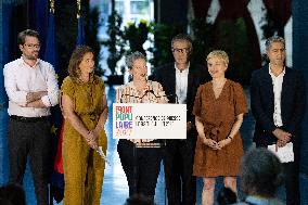 Press conference on a joint candidacy by left parties for the 2027 presidential election - Bagneux RL