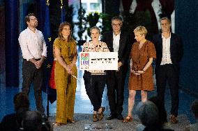 Press conference on a joint candidacy by left parties for the 2027 presidential election - Bagneux RL