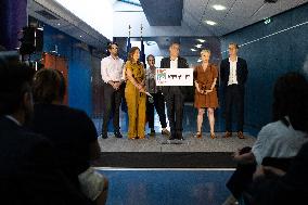 Press conference on a joint candidacy by left parties for the 2027 presidential election - Bagneux RL
