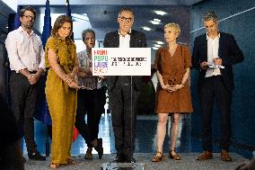 Press conference on a joint candidacy by left parties for the 2027 presidential election - Bagneux RL