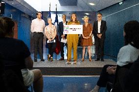 Press conference on a joint candidacy by left parties for the 2027 presidential election - Bagneux RL