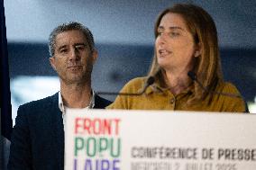 Press conference on a joint candidacy by left parties for the 2027 presidential election - Bagneux RL