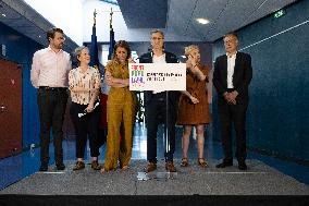 Press conference on a joint candidacy by left parties for the 2027 presidential election - Bagneux RL