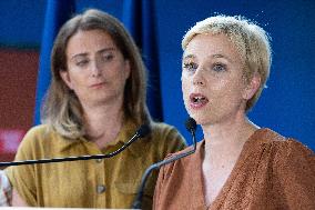 Press conference on a joint candidacy by left parties for the 2027 presidential election - Bagneux RL