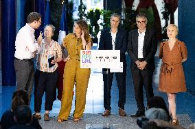 Press conference on a joint candidacy by left parties for the 2027 presidential election - Bagneux RL