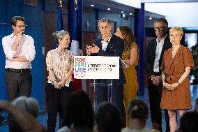 Press conference on a joint candidacy by left parties for the 2027 presidential election - Bagneux RL