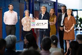 Press conference on a joint candidacy by left parties for the 2027 presidential election - Bagneux RL