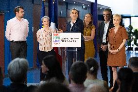 Press conference on a joint candidacy by left parties for the 2027 presidential election - Bagneux RL