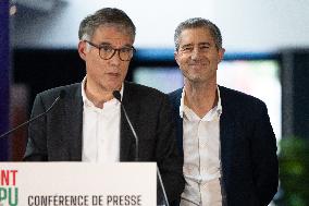Press conference on a joint candidacy by left parties for the 2027 presidential election - Bagneux RL