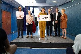 Press conference on a joint candidacy by left parties for the 2027 presidential election - Bagneux RL