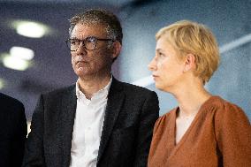 Press conference on a joint candidacy by left parties for the 2027 presidential election - Bagneux RL