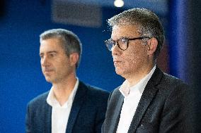 Press conference on a joint candidacy by left parties for the 2027 presidential election - Bagneux RL