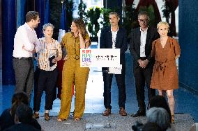 Press conference on a joint candidacy by left parties for the 2027 presidential election - Bagneux RL