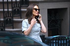 Natalie Portman Filming On The Good Sex Movie Set - NYC