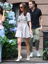 Natalie Portman Filming On The Good Sex Movie Set - NYC