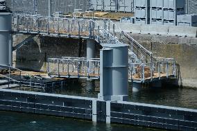 Preparation of The Bercy Site for The Opening of Swimming in The Seine - Paris