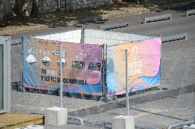 Preparation of The Bercy Site for The Opening of Swimming in The Seine - Paris