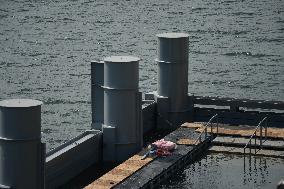 Preparation of The Bercy Site for The Opening of Swimming in The Seine - Paris