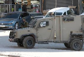 Israeli Soldier During Raid in Nablus
