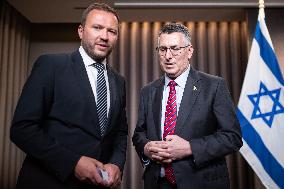 Press conference of Gideon Sa'ar and Margus Tsahkna