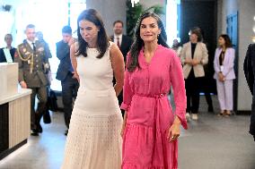 Queen Letizia At FAD Youth Foundation Meeting - Madrid