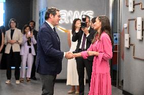 Queen Letizia At FAD Youth Foundation Meeting - Madrid