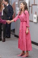 Queen Letizia At FAD Youth Foundation Meeting - Madrid