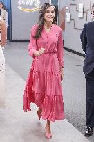 Queen Letizia At FAD Youth Foundation Meeting - Madrid
