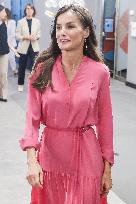 Queen Letizia At FAD Youth Foundation Meeting - Madrid