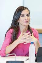Queen Letizia At FAD Youth Foundation Meeting - Madrid
