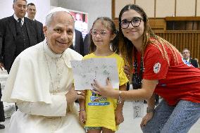 Pope Leo XIV Meets With Over 600 Children - Vatican