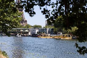 Construction of safe bathing area for swimming in the Seine - Paris RL