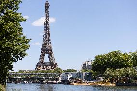 Construction of safe bathing area for swimming in the Seine - Paris RL