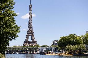 Construction of safe bathing area for swimming in the Seine - Paris RL