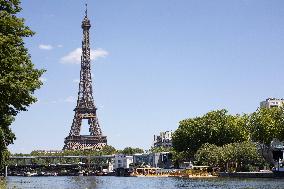 Construction of safe bathing area for swimming in the Seine - Paris RL