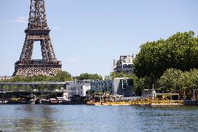 Construction of safe bathing area for swimming in the Seine - Paris RL