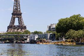Construction of safe bathing area for swimming in the Seine - Paris RL