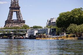 Construction of safe bathing area for swimming in the Seine - Paris RL