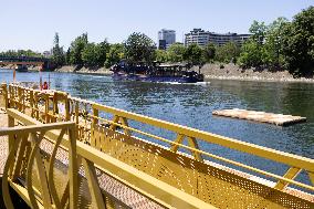 Construction of safe bathing area for swimming in the Seine - Paris RL