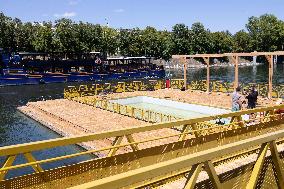 Construction of safe bathing area for swimming in the Seine - Paris RL