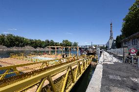 Construction of safe bathing area for swimming in the Seine - Paris RL