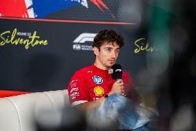 Charles Leclerc at Formula 1 Qatar Airways British Grand Prix 2025 - Media Day Thursday