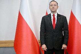 Polish President Elect Karol Nawrocki Press Conference - Warsaw